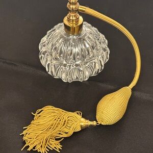 Refillable Perfume Bottle Retro Diva - Gold & Crystal Y2K Glam Vanity Accessory